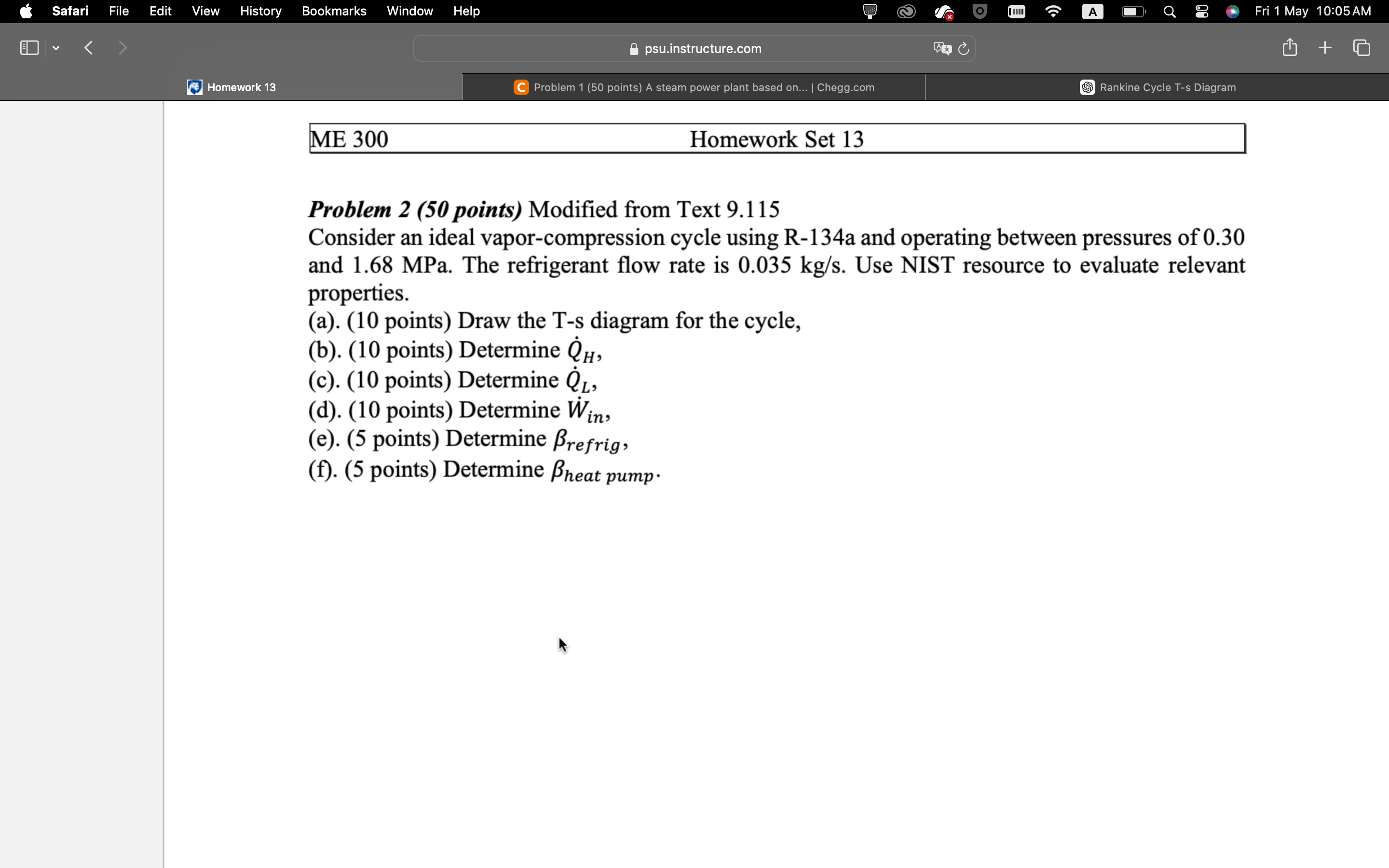 Solved Problem 2 (50 ﻿points) ﻿Modified from Text | Chegg.com