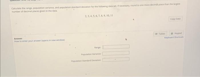 Solved number of decimal places given in the data | Chegg.com