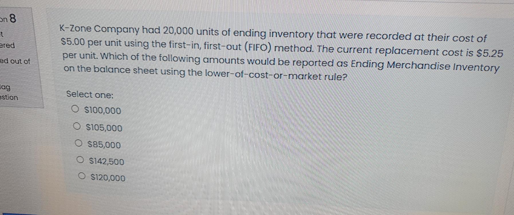 Solved An 8 8 Et Ered K Zone Company Had 000 Units Of Chegg Com