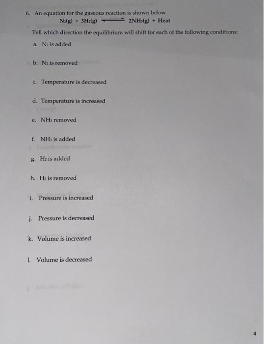 Solved: WS-11: Reaction Rate & Equilibrium Worksheet 1. Wr... | Chegg.com