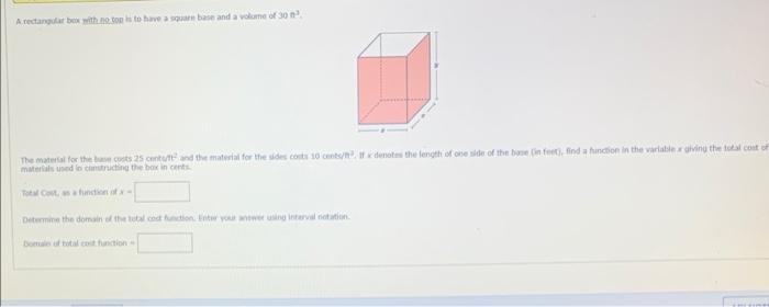 Solved thear cret. an a function at is =A rectangular bew | Chegg.com