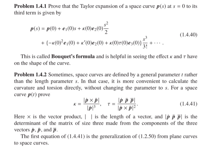 Problem 1.4.1 Prove that the Taylor expansion of a | Chegg.com