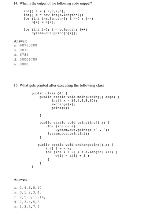 Solved What Gets Printed After Executing The Following Chegg Com