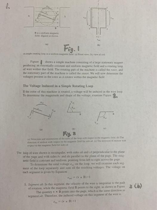 Solved B is a uniform magnetic field, aligned as shown A | Chegg.com