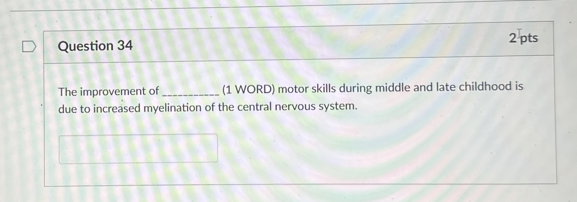 Solved Question 342ptsThe improvement of (1 ﻿WORD) ﻿motor | Chegg.com