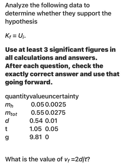Solved Analyze the following data to determine whether they | Chegg.com