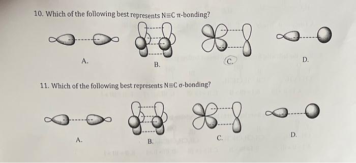 Solved 10. Which of the following best represents | Chegg.com