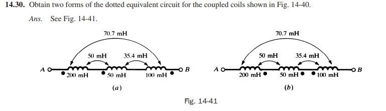 Solved 14.30. Obtain two forms of the dotted equivalent | Chegg.com