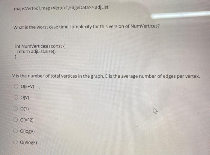 Solved Implementation Of Graph Class Given In Both No Chegg