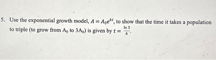 Solved 3. Use the exponential decay model, A=A0ekt, to solve | Chegg.com