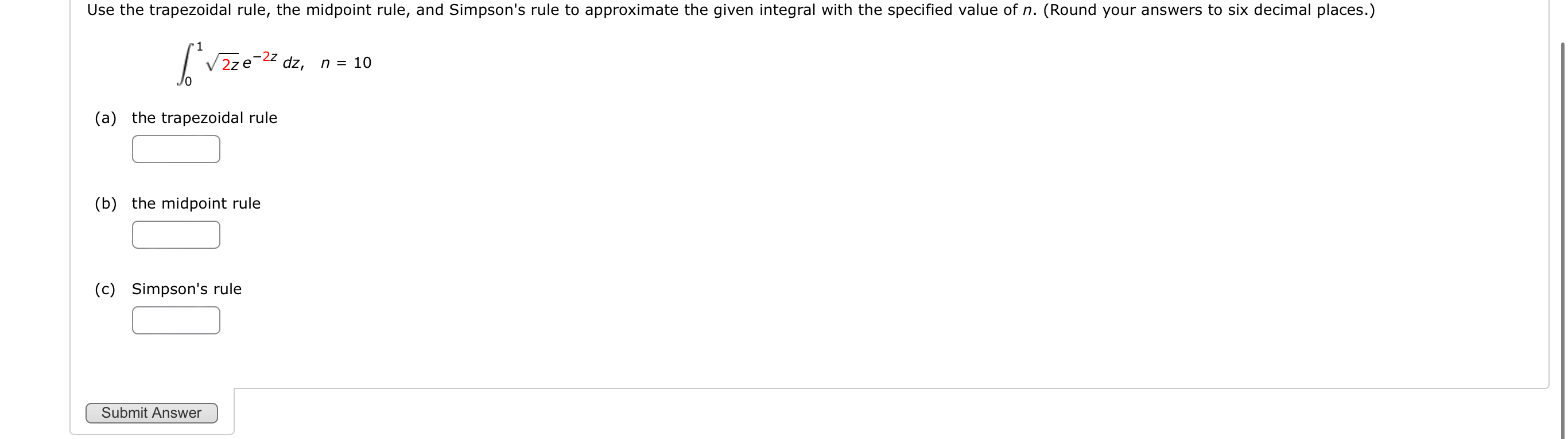 Solved Use the trapezoidal rule, the midpoint rule, and | Chegg.com