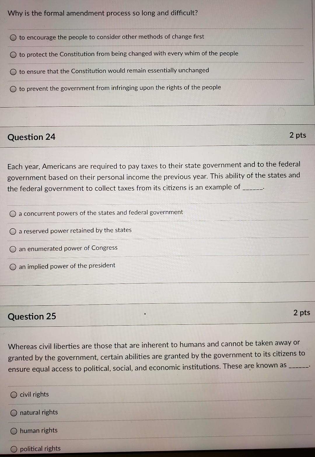 Solved Why is the formal amendment process so long and