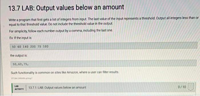 Solved python posting this for the second time.input all in | Chegg.com