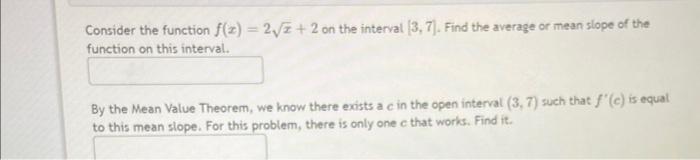 Solved Consider the function f(x)=2x+2 on the interval | Chegg.com