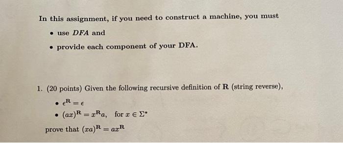 Solved In this assignment, if you need to construct a | Chegg.com