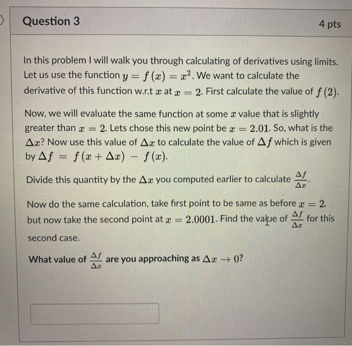 Solved Question 3 4 pts In this problem I will walk you | Chegg.com