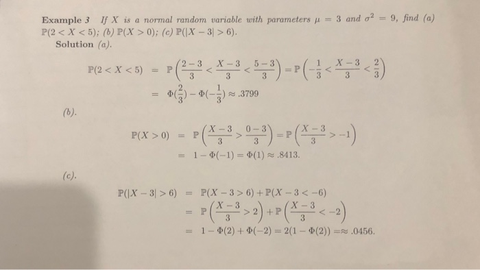 Solved If X Is A Normal Random Variable With Parameters M Chegg Com
