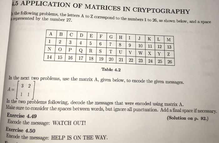 Solved Finite Math Questions 4 49 And 4 50 The Solution Chegg Com