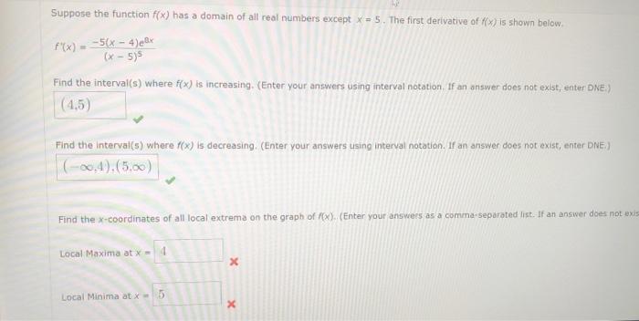 Solved Suppose the function f(x) has a domain of all real | Chegg.com