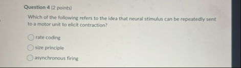 Solved Question 4 (2 ﻿points)Which of the following refers | Chegg.com