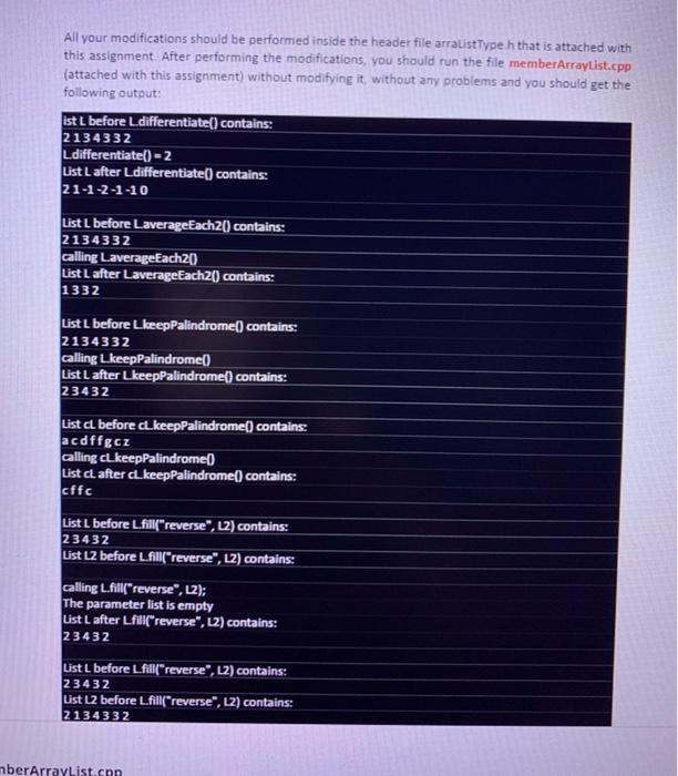 Solved c++ pic and code are down need 2 code one in member | Chegg.com