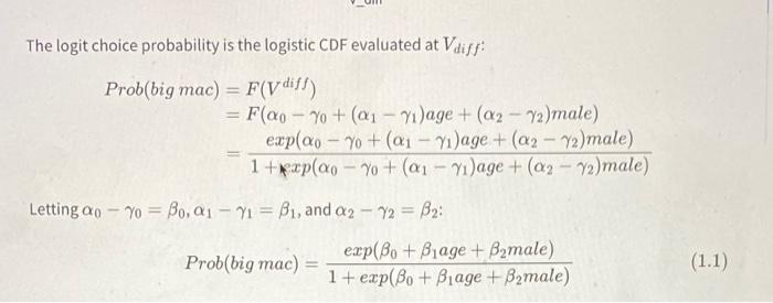 Solved Exercise 5: A logit will never predict a probability | Chegg.com