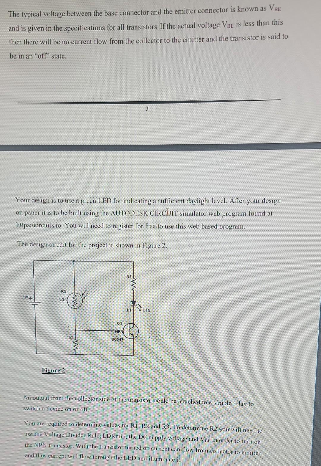 Solved 2. Project Aim The aim of this project is to design a | Chegg.com