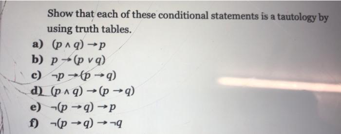 Solved Show that each of these conditional statements is a | Chegg.com