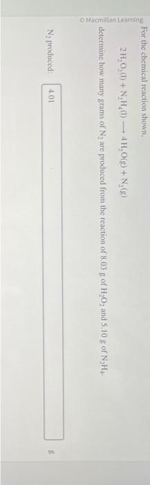 Solved For the chemical reaction shown. | Chegg.com