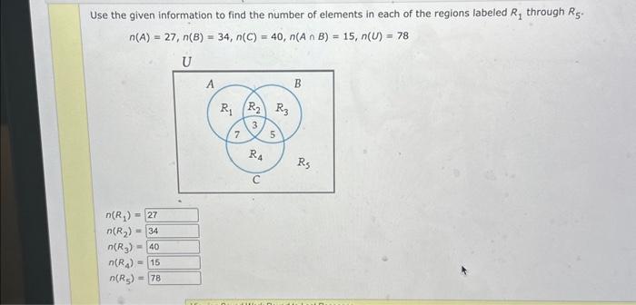 Solved Use the given information to find the number of | Chegg.com