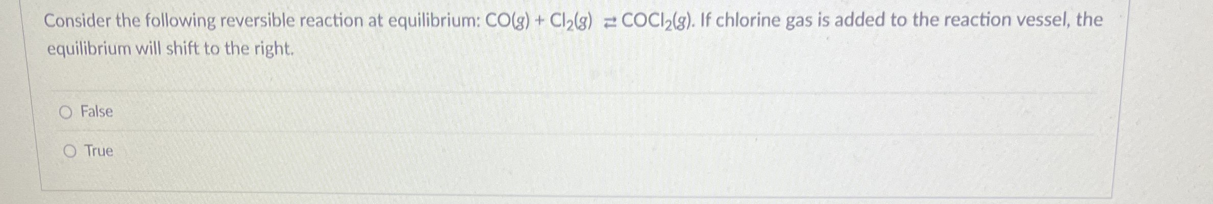 High Quality SOLUTION Consider the following reversible reaction at ...