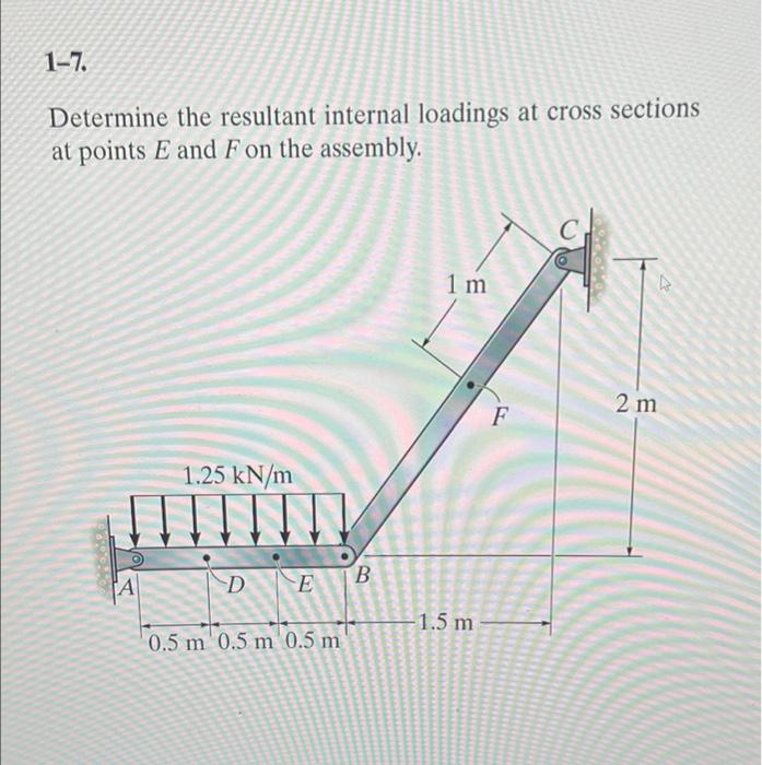 Solved 1-2. Determine The Resultant Internal Normal And | Chegg.com