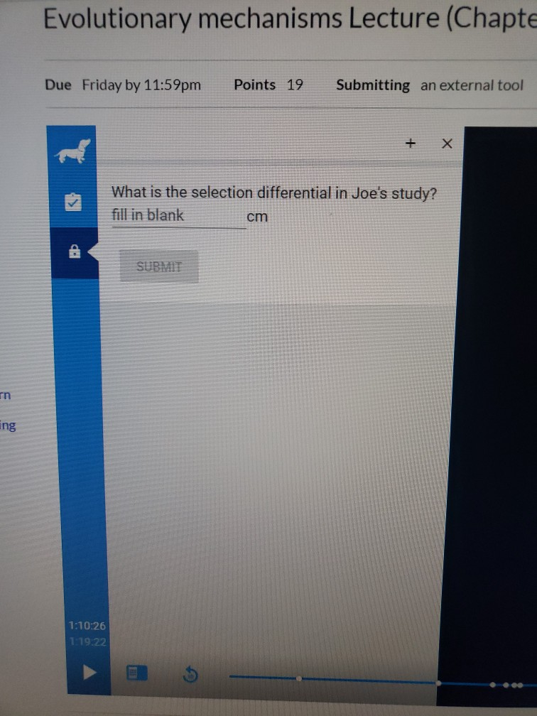 Solved Evolutionary mechanisms Lecture (Chap Due Friday by | Chegg.com