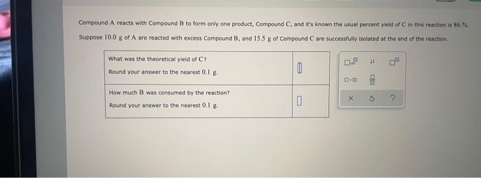 Solved Compound A reacts with Compound B to form only one | Chegg.com