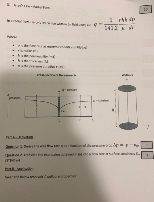 3 Darcys Law Radial Flow In A Radial Flow 4989