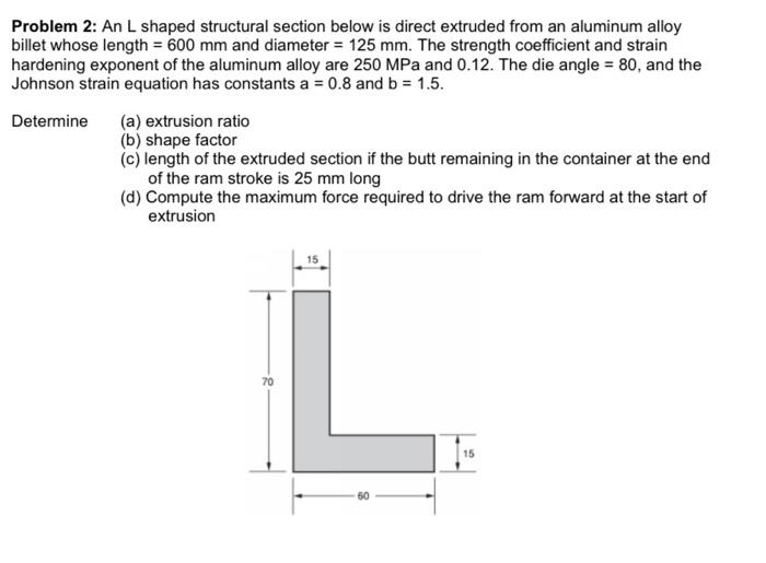 Solved Problem 2: An L shaped structural section below is | Chegg.com