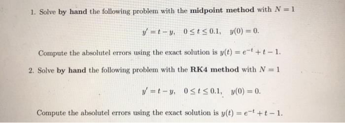 Solved 1. Solve by hand the following problem with the | Chegg.com