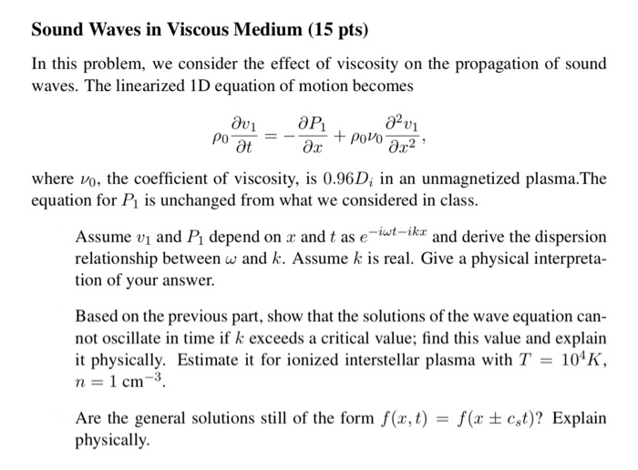 Equations For Sound Waves