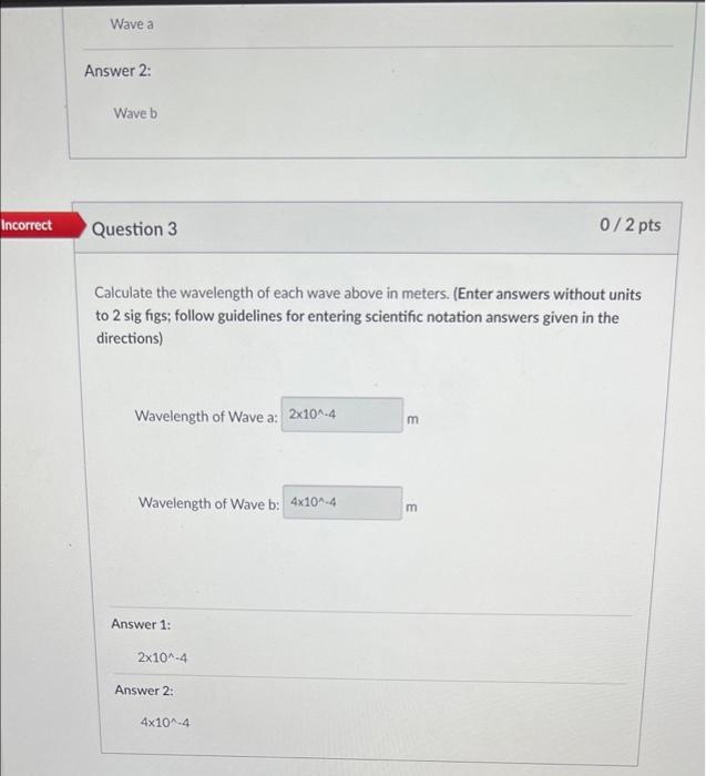 Solved Consider the two waves below representing | Chegg.com
