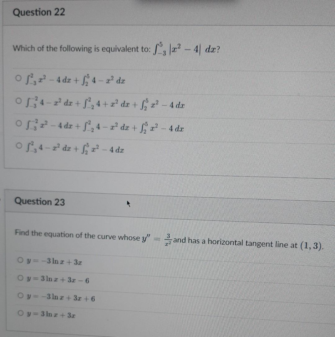 Solved Which of the following is equivalent to: | Chegg.com