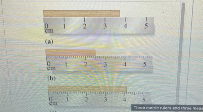 Solved Determine the length of the object in Figure (a) | Chegg.com