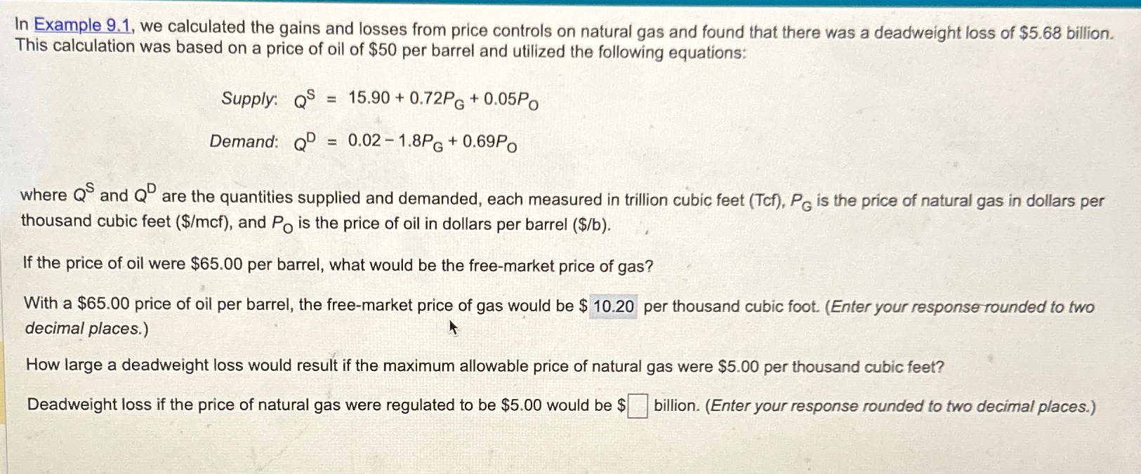 Solved In Example 9.1, ﻿we calculated the gains and losses | Chegg.com