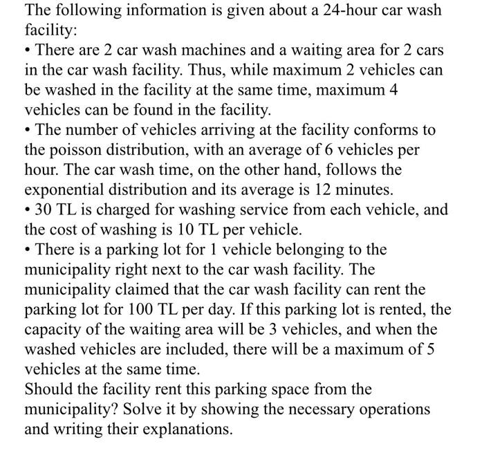 Solved The following information is given