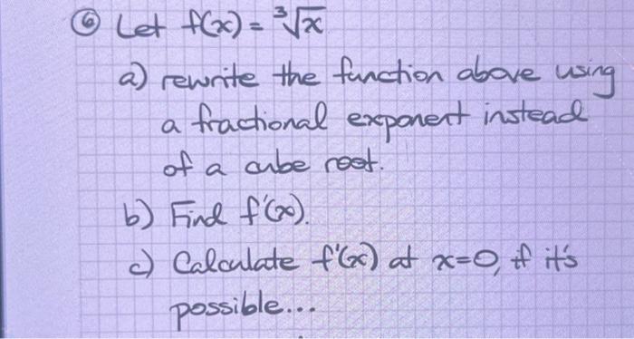 Solved Let f(x)=3x a) rewrite the function obove using a | Chegg.com