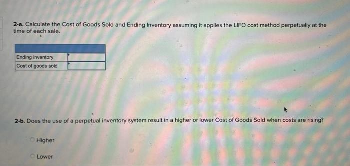 Solved Gladstone Limited Tracks The Number Of Units Chegg Com