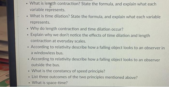 solved-what-is-length-contraction-state-the-formula-chegg