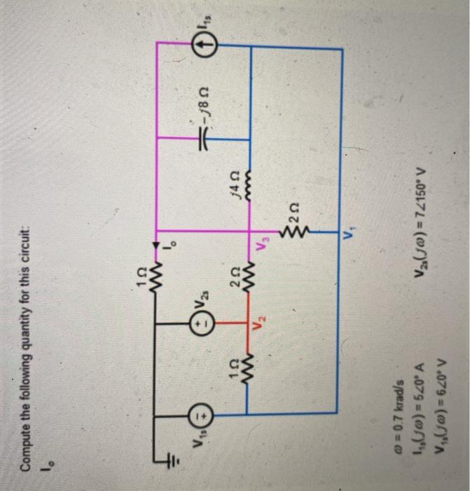 Solved Compute the following quantity for this circuit: 1. 1 | Chegg.com
