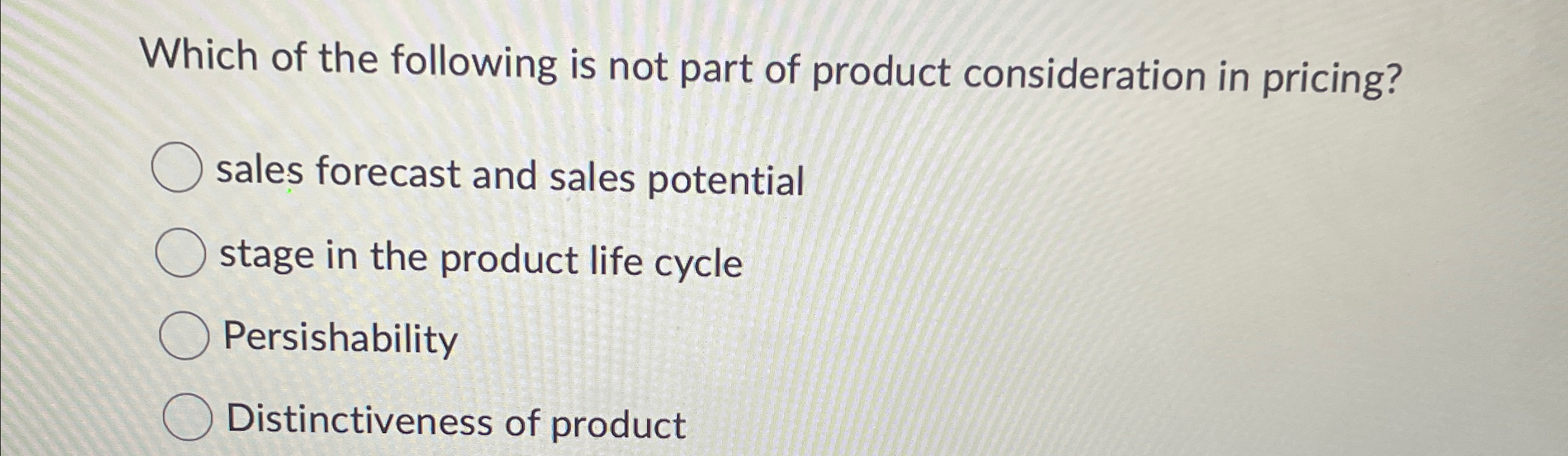 Solved Which of the following is not part of product | Chegg.com