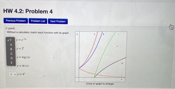 Solved HW 4.2: Problem 2 Previous Problem Problem List | Chegg.com