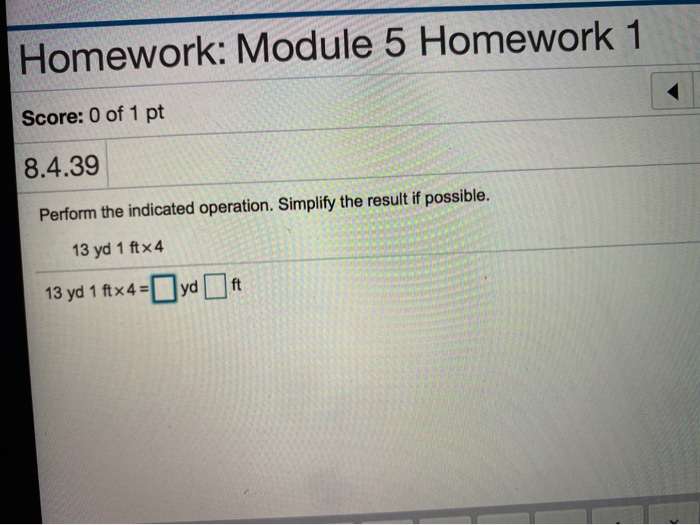 Solved Homework: Module 5 Homework 1 Score: 0 of 1 pt 8.4.39 | Chegg.com